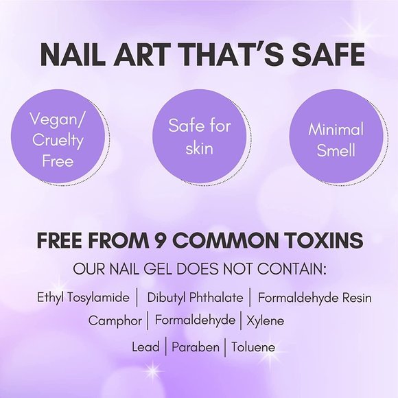 Makartt Poly Nail Extension Gel Kit - Purple - New -Does not Incl UV lamp - 695g - Picture 3 of 6